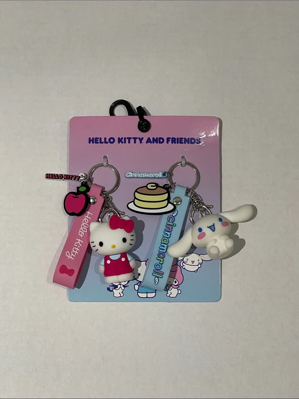 Brand New WOT Sanrio Hello Kitty & Cinnamoroll Keychain Set - Pink, White, Blue